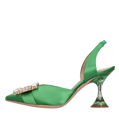 Francesco Sacco With Heel Green In Verde Blu E Verdi