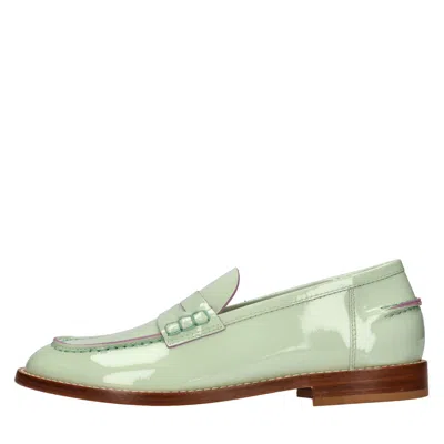 Lemaré Lemare' Flat Shoes Green In Verde Blu E Verdi