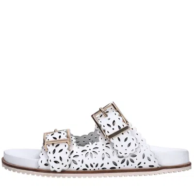 Twinset Twin-set Sandals White In Bianco Neutri