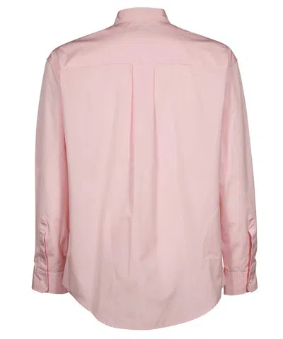 Dsquared2 Pointed Collar Long Sleeves Rounded Hem In Pink