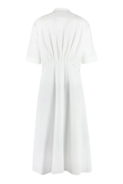 Jil Sander Cotton Shirtdress In White
