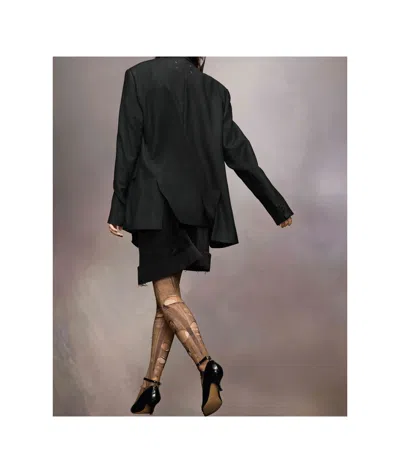 Maison Margiela Oversize Blazer Mohair Blend In Black