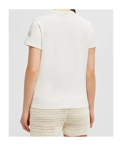 Moncler Crochet Accent T-shirt In Multi