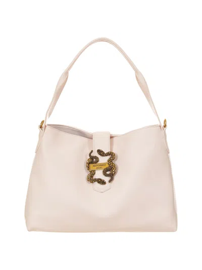 Just Cavalli Tote Bag In White