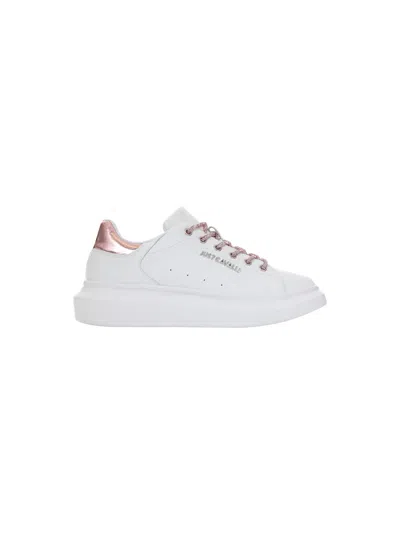 Just Cavalli Rick Owens White Leather Sneakers In White