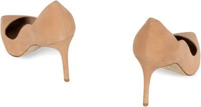 Stuart Weitzman Pointed Toe Stiletto Heel Pumps In Beige