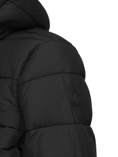 Save The Duck Functional Puffer Jacket With Fixed Hood And Plumtech Insulation In Black