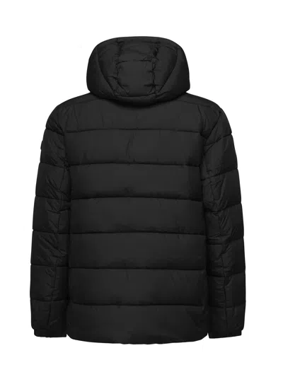 Save The Duck Functional Puffer Jacket With Fixed Hood And Plumtech Insulation In Black