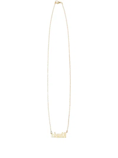 Rhude Gold-tone Metal Necklace