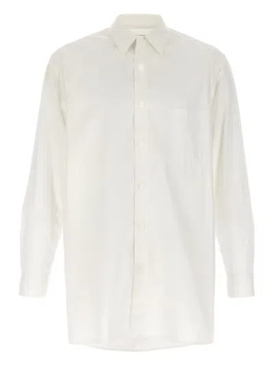 Yohji Yamamoto Camicia Oversize In Cellulosa Bianca  Uomo In White
