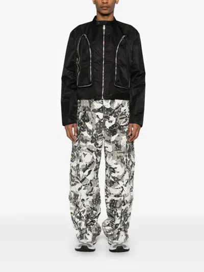 Who Decides War Gray Micro Distressed Cargo Pants In Grey