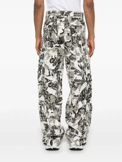 Who Decides War Gray Micro Distressed Cargo Pants In Grey