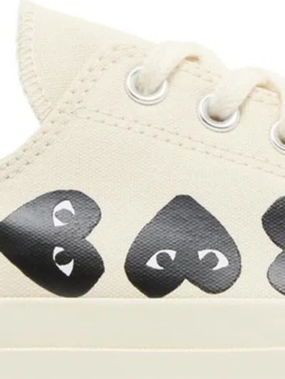 Comme Des Garçons Play X Converse Multi Heart Chuck 70 Low Trainers In White