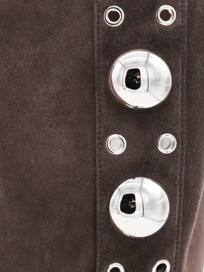 Valentino Garavani Structured Suede Tote Bag In Brown