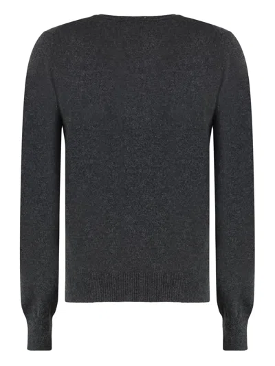 Malo Wool And Cashmere Sweater In Grey