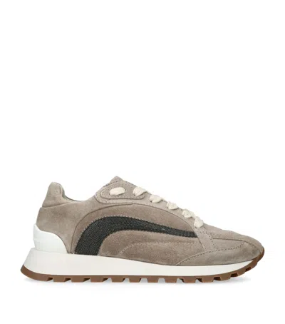 Brunello Cucinelli Sneakers In Brown