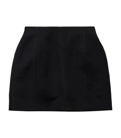 Balenciaga Black Hourglass Mini Skirt In Black