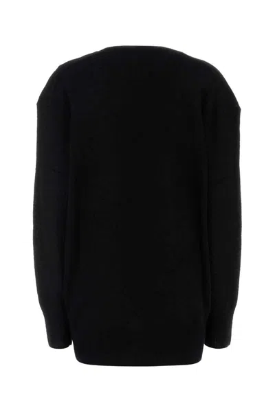 Isabel Marant Maglione Larana In Misto Seta Nera Donna In Black