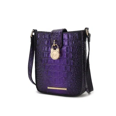 Mkf Collection By Mia K Avery Women's Embossed Gradient Fashion Crossbody Bag By Mia K In Purple