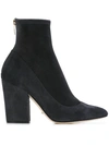 SERGIO ROSSI sock ankle boots,SUEDE100%