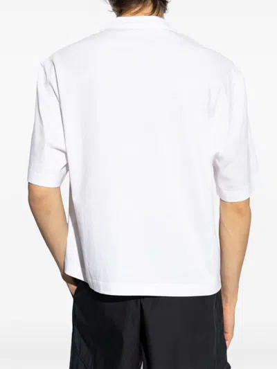 Versace Graphic-print Crewneck T-shirt In White