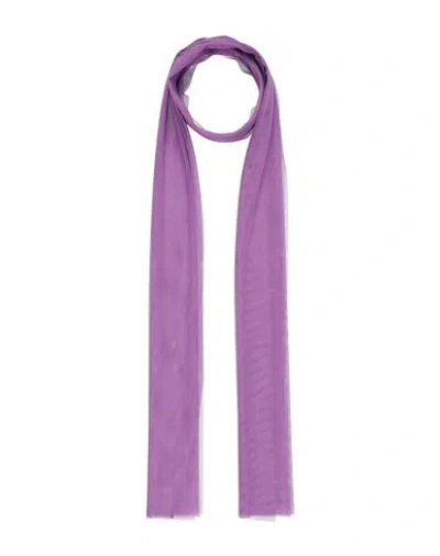 Siste's Gold Capsule Woman Scarf Mauve Size - Polyester In Purple