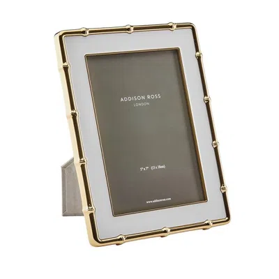 Addison Ross White & Gold Bamboo Photo Frame