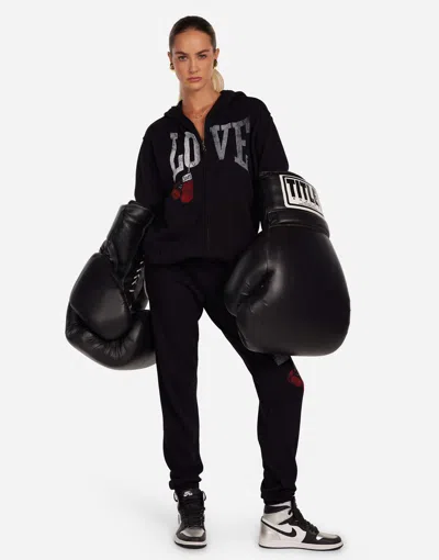 Lauren Moshi Hezly Vintage Boxing Love In Black