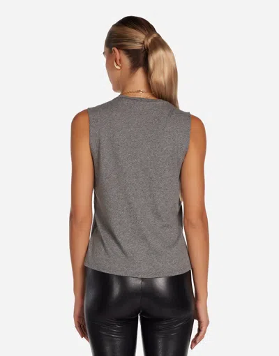 Lauren Moshi Kel Vintage Boxing Love In Heather Grey