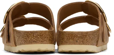 Birkenstock Brown Narrow Arizona Big Buckle Sandals In Brown