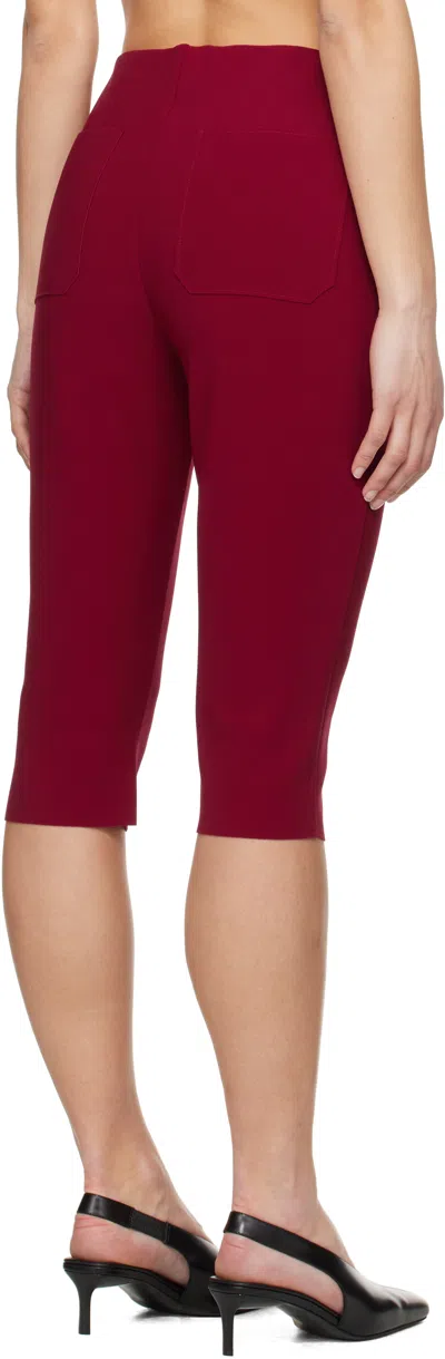 Birrot Red Lay2 Biker Shorts In Ruby
