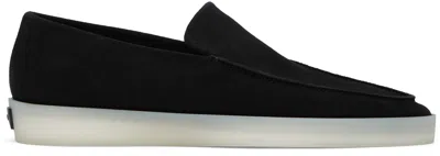 Fear Of God Suede Loafers With Rubber Sole And Round Toe In Black