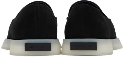 Fear Of God Suede Loafers With Rubber Sole And Round Toe In Black