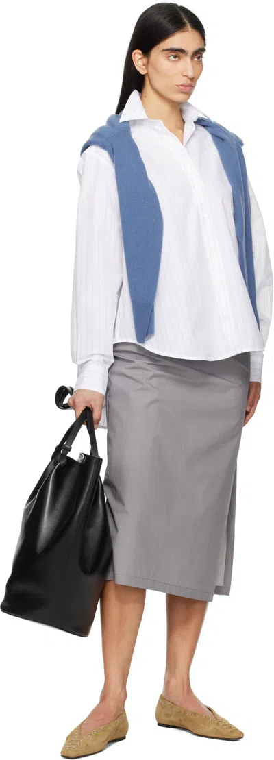 Totême Lace-up Eyelet-embellished Suede Ballet Flats In Brown