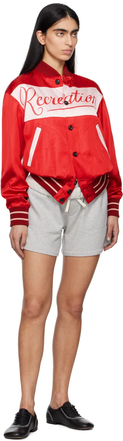 Bode Postcard Rally Jacket In Pink Multi Pkmlt