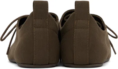 Totême Canvas Lace-up Sneakers In Brown 102