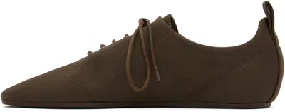 Totême Canvas Lace-up Sneakers In Brown 102