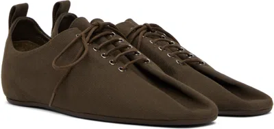 Totême Canvas Lace-up Sneakers In Brown 102