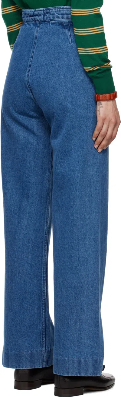 Bode Sailor Jeans In Purple