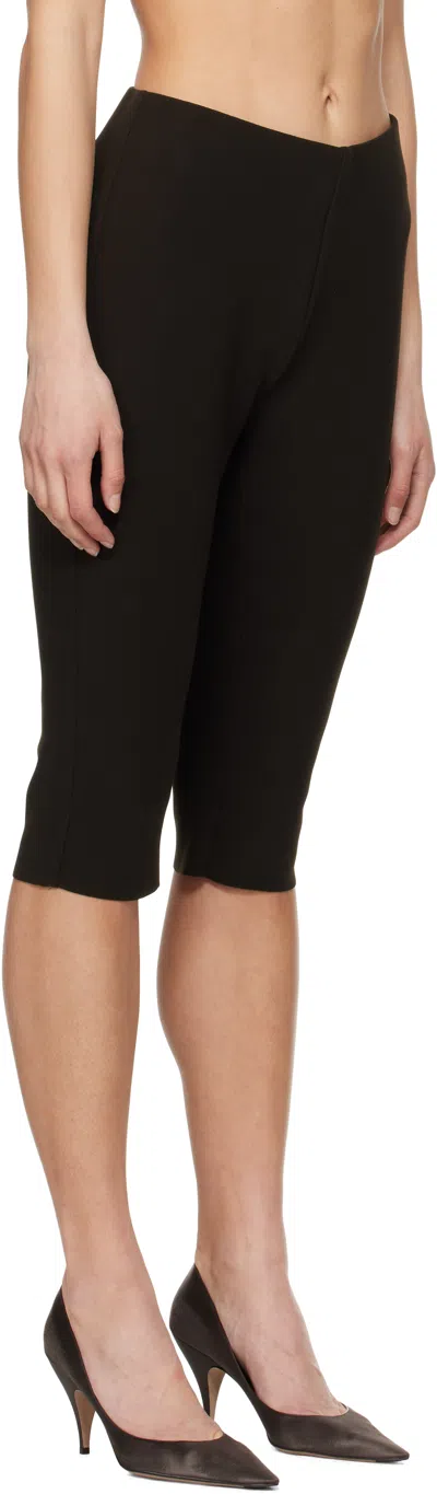 Birrot Brown Lay2 Biker Shorts In Chocolate