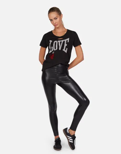 Lauren Moshi Myra Vintage Boxing Love In Black