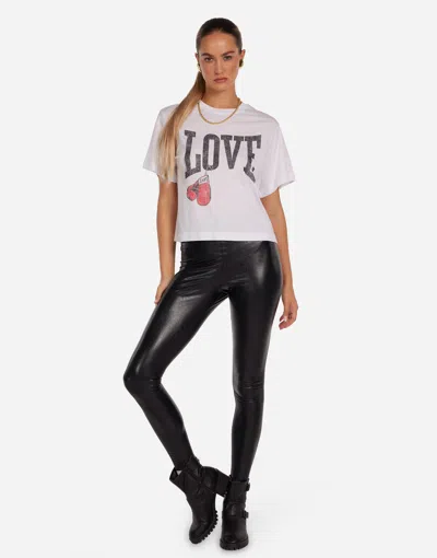 Lauren Moshi Rue Vintage Boxing Love Top In Multi