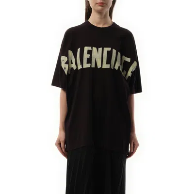Balenciaga T-shirt Aus Baumwolle In Black