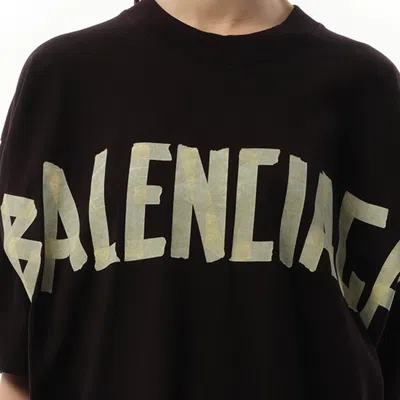 Balenciaga T-shirt Aus Baumwolle In Black