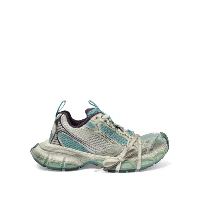 Balenciaga Women's 3xl Sneaker  In Light Blue/white/purple In Light Blue Yellow