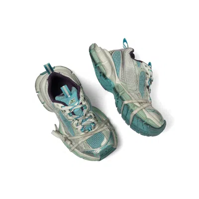 Balenciaga Women's 3xl Sneaker  In Light Blue/white/purple In Light Blue Yellow