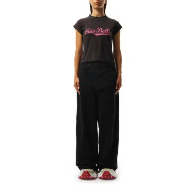 Balenciaga Ciao Bello T-shirt In Washed Black