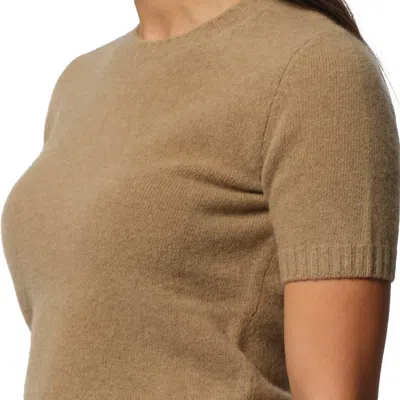 Maison Margiela Short Sleeve Sweater In Beige