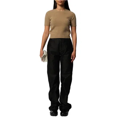 Maison Margiela Short Sleeve Sweater In Beige