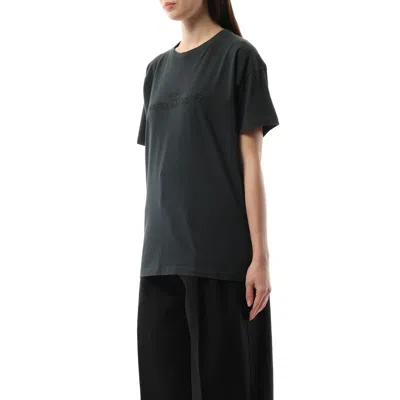 Maison Margiela T-shirt With Logo In Vintage Black
